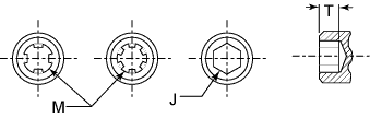 hex socket dimension diagram